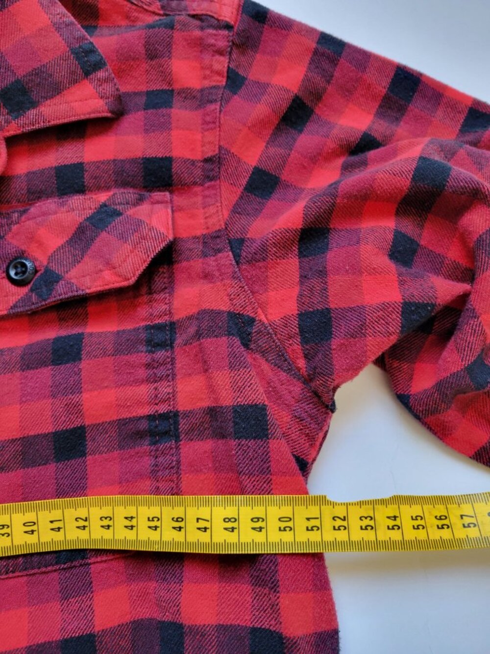 Columbia Red Plaid Long Sleeve Button Down Collared Regular Fit Size M Outdoor - Picture 9 of 11
